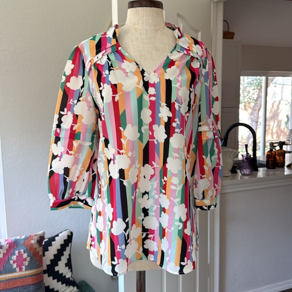 Crosby by Mollie Burch colorful blouse
